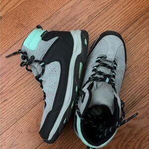 Gray and Mint Hiking boots